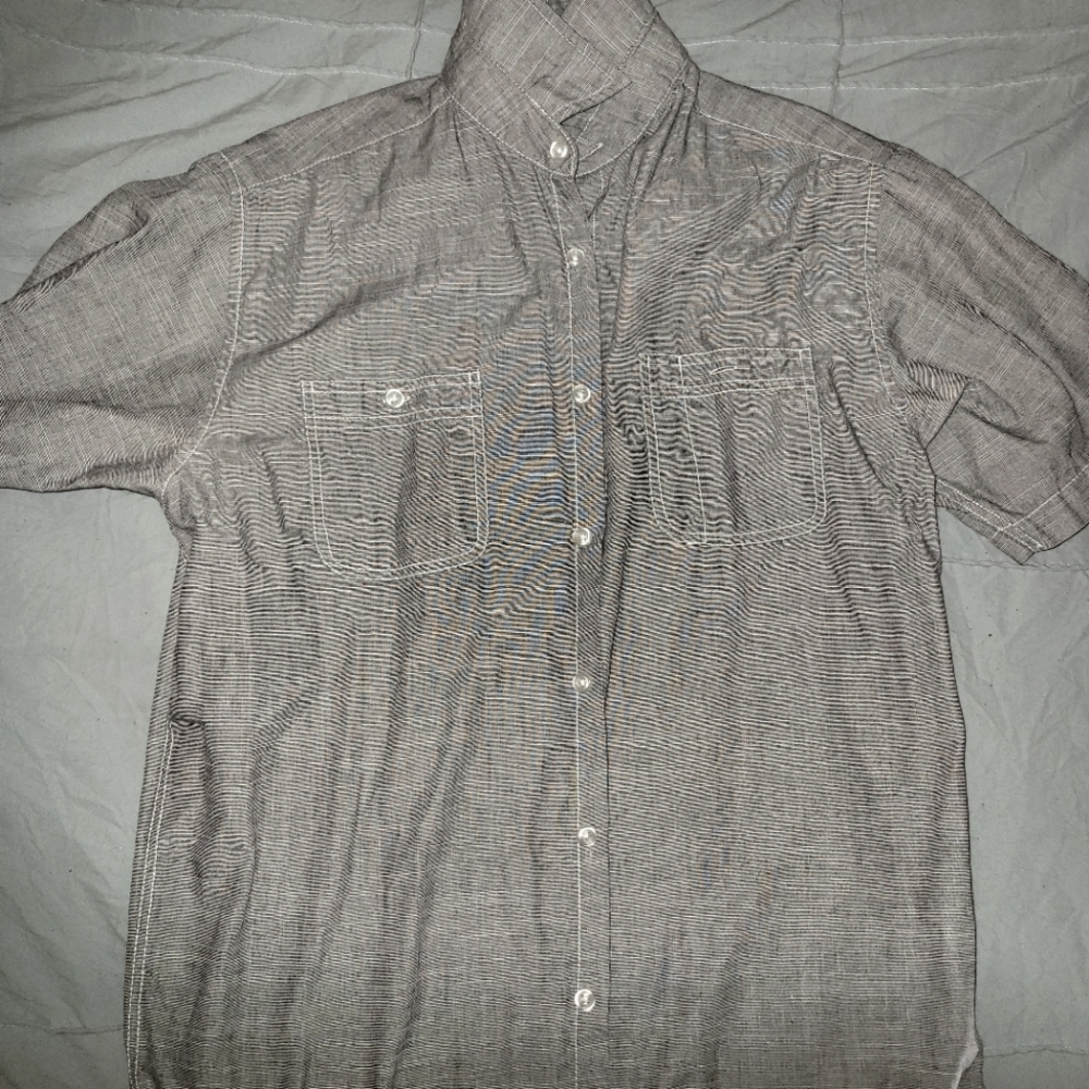 Mens Short Sleeve button up